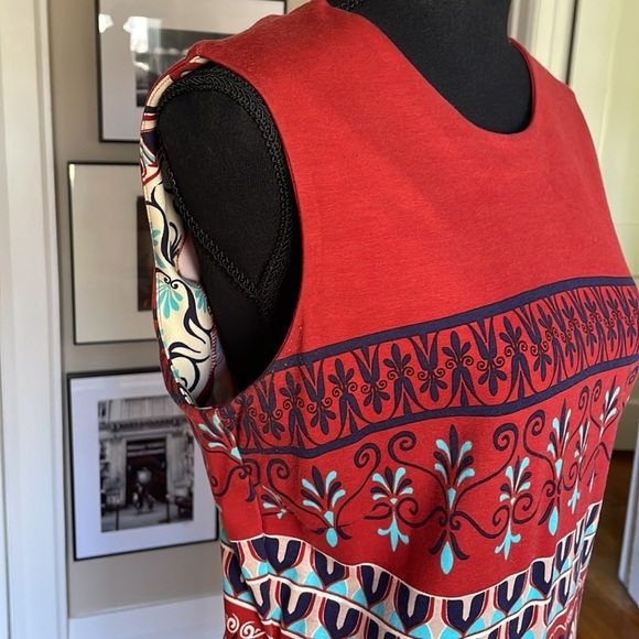 J. McLaughlin Geometric Boho Sheath Dress in Medium - Picture 5 of 8